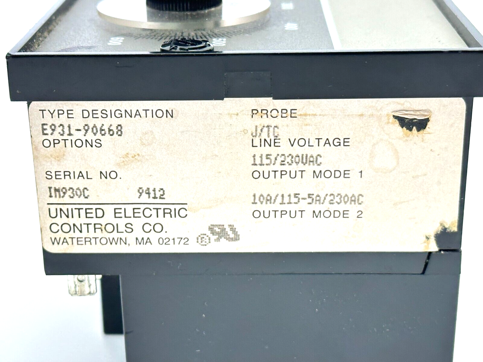 United Electric Controls E931-90668 Temperature Controller Probe J/TC - Maverick Industrial Sales