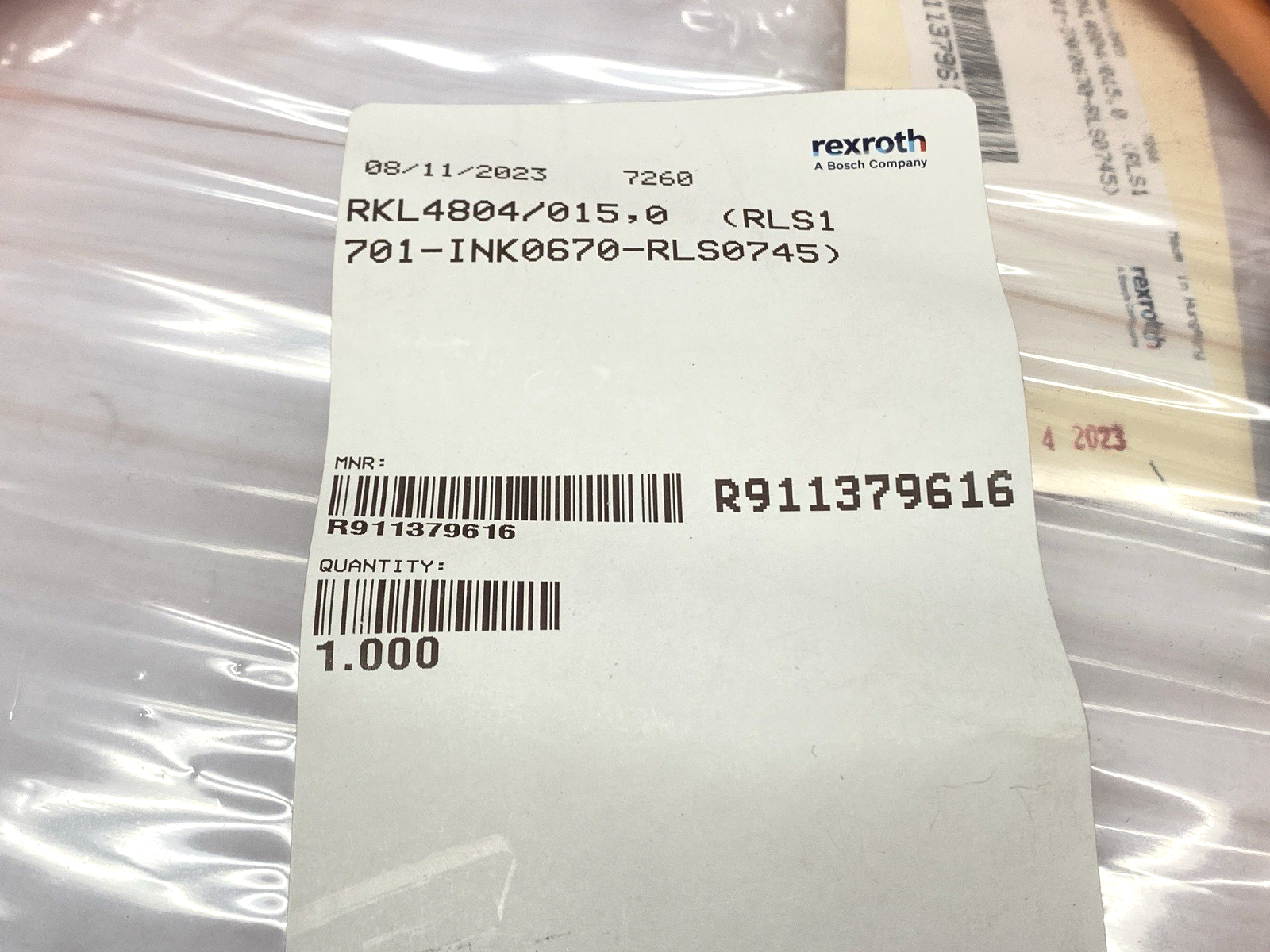 Rexroth RKL4804/015,0 Motor Power Cable R911379616 15m - Maverick Industrial Sales