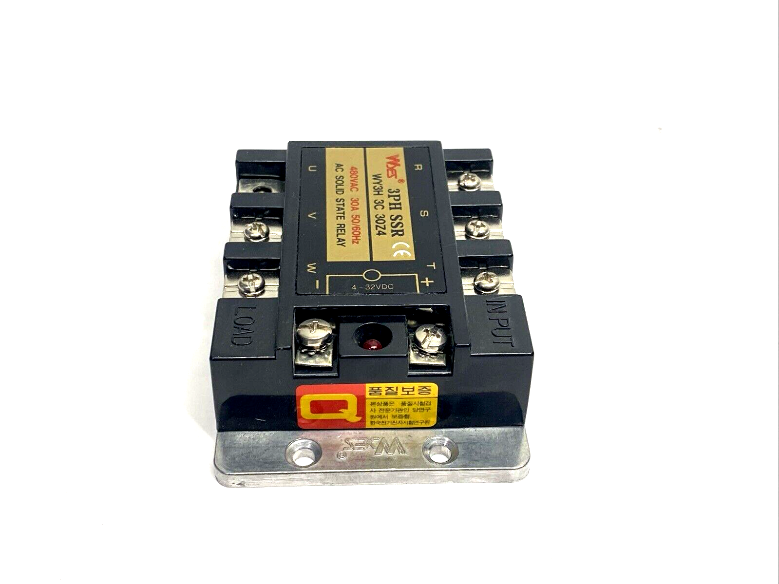 Wyes WY3H 3C 30Z4 AC Solid State Relay 580VAC 30A 4-32VDC WY3H3C30Z4 - Maverick Industrial Sales