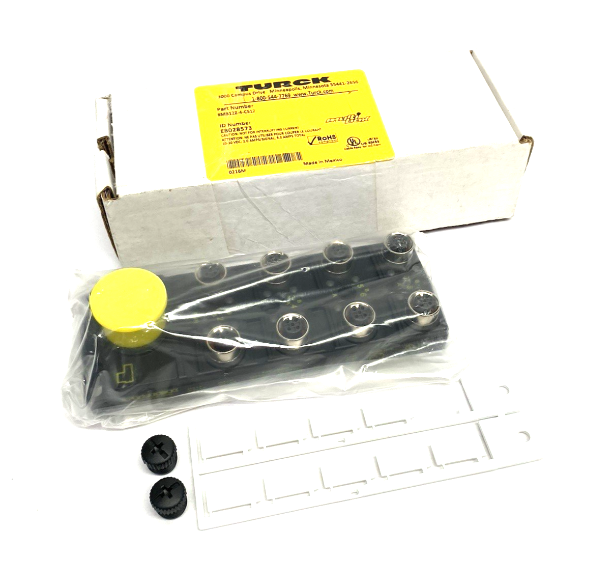 8MB12Z-4-CS12 | Turck multibox Junction Box, 8-Port M12, M23 Homerun, E8028573 - New Other - Maverick Industrial Sales