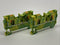 Phoenix Contact PT 4-PE Ground Terminal Block Green/Yellow 3211766 LOT OF 2 - Maverick Industrial Sales