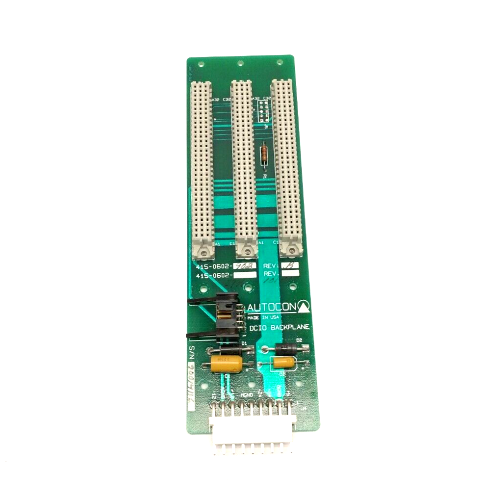 415-0602-902 | Autocon Rev B DCIO Backplane Circuit Board Hurco BMC30HT - Used - Maverick Industrial Sales