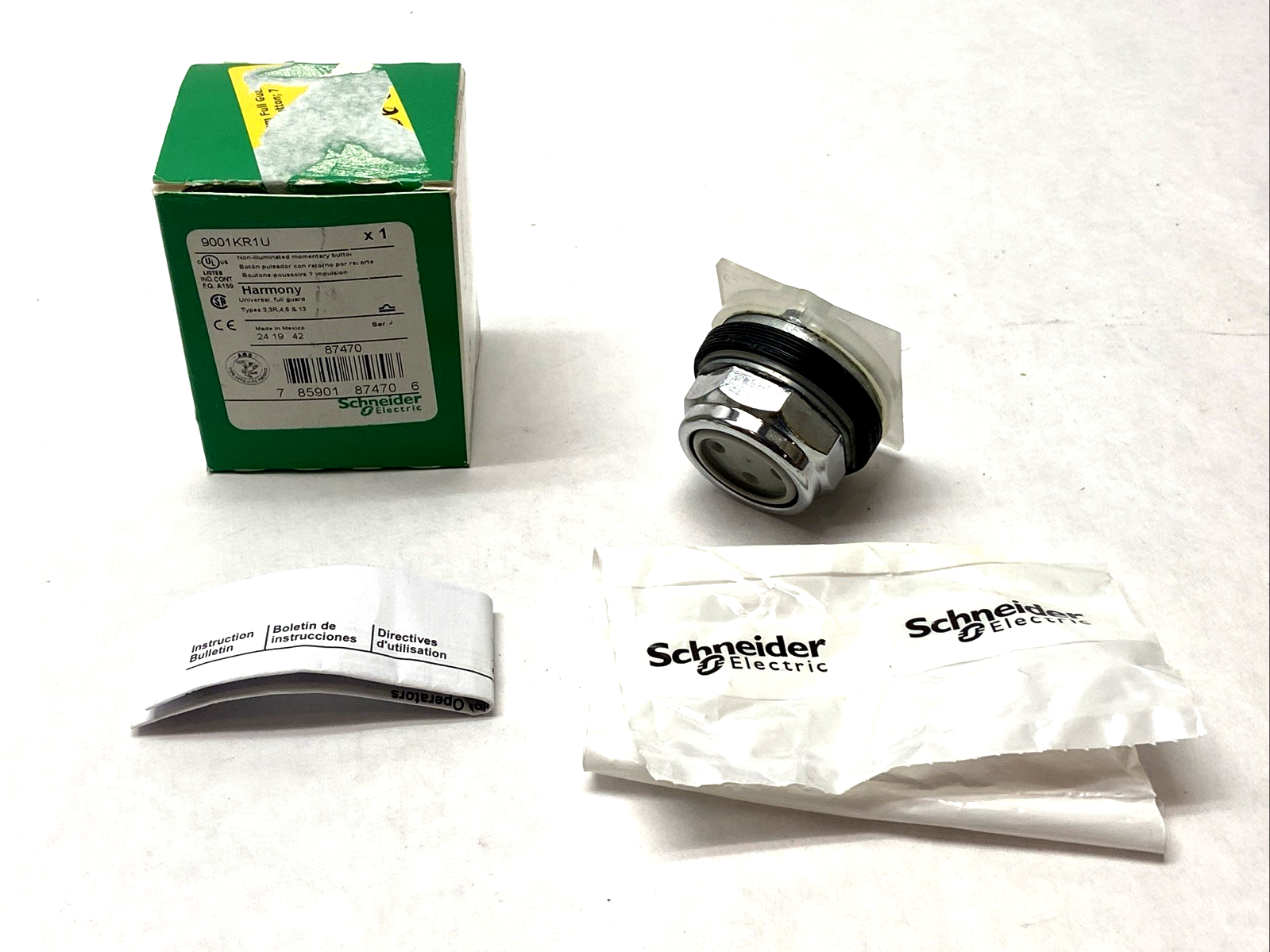 Schneider Electric 9001KR1U PushButton Type K 30mm - Maverick Industrial Sales