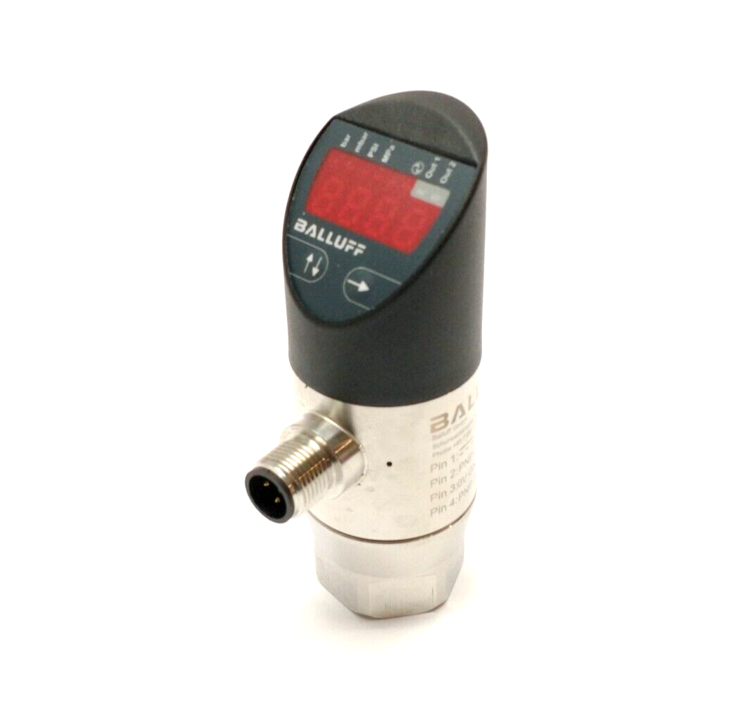 Balluff BSP0087 Pressure Sensor w/ Display M12 4-Pin BSP V010-EV002-D00S1B-S4 - Maverick Industrial Sales