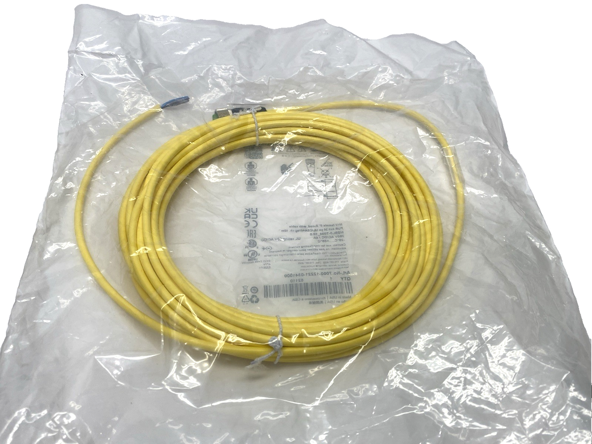 Murr Elektronik 7000-12221-0341000 Cordset M12 Female Axial 4-Pole 10m - Maverick Industrial Sales