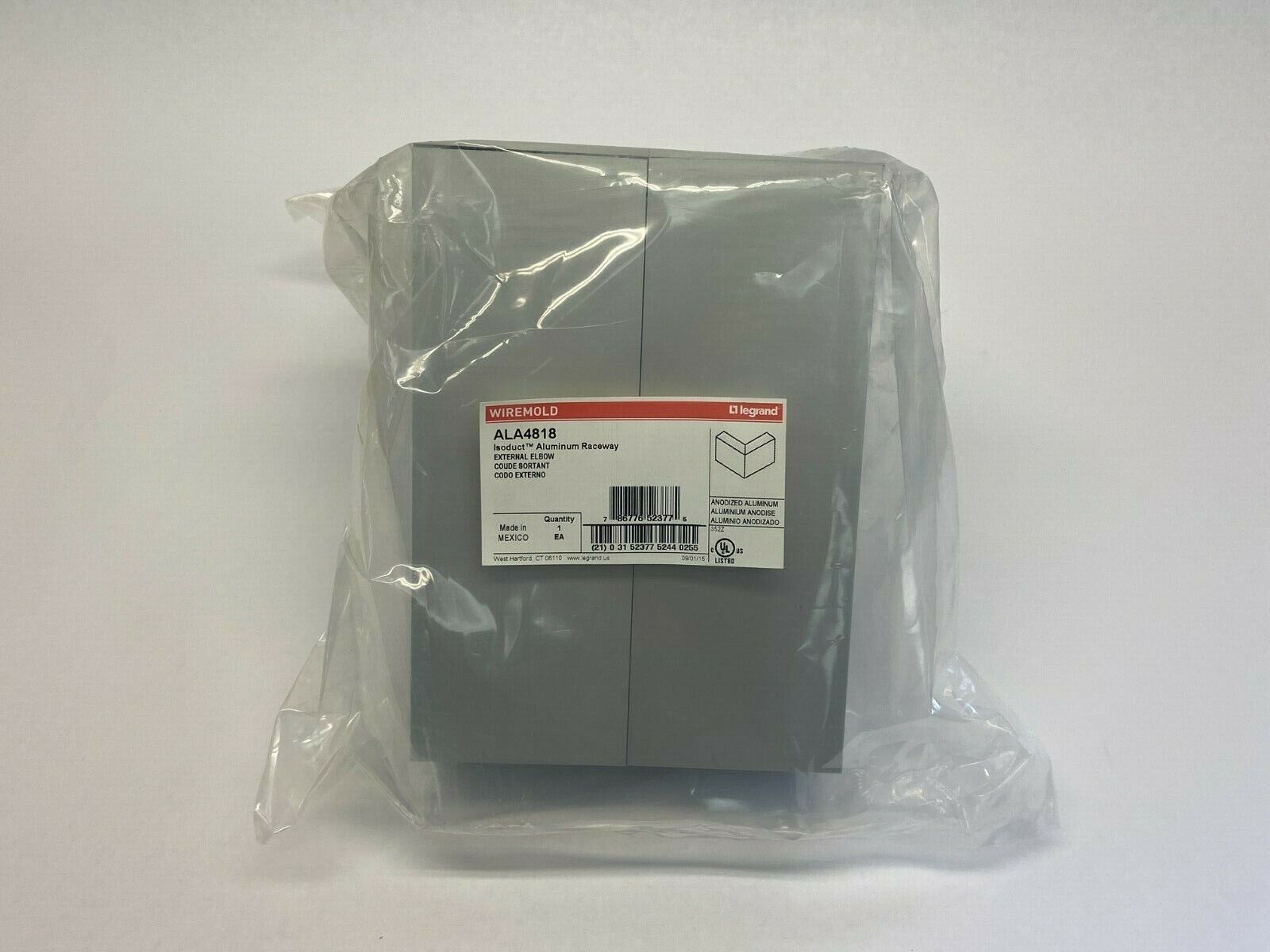 Wiremold ALA4818 Isoduct Aluminum Raceway External Elbow - Maverick Industrial Sales