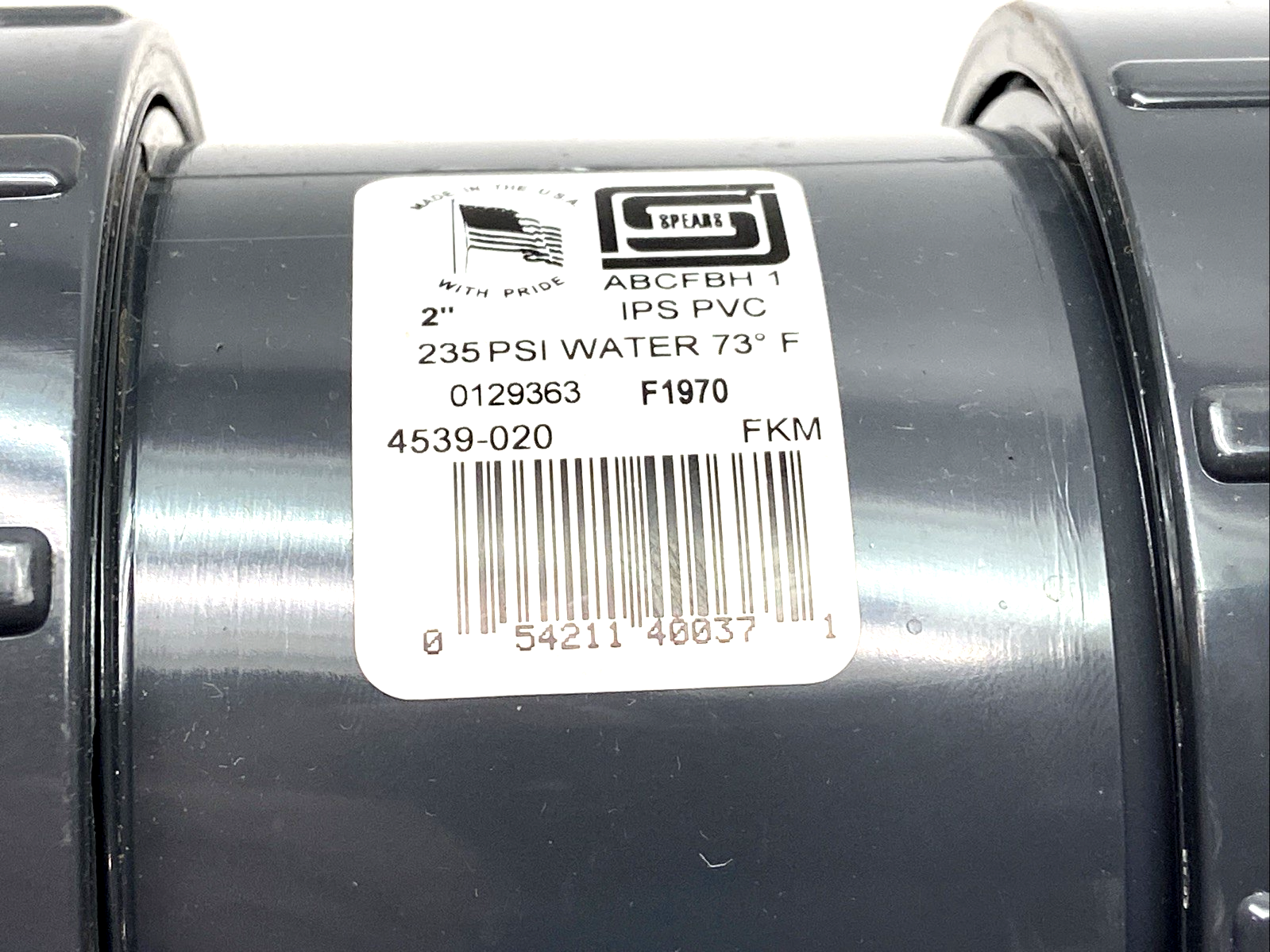 Spears 4539-020 TU 2000 IND Ball Check Valve SOC/FIPT 2" PVC - Maverick Industrial Sales