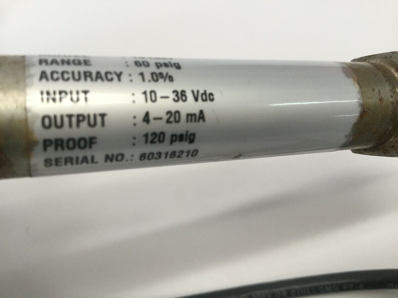 Ashcroft 161327 Transducer K1-7-M02-42-F2, Range: 60 psig , 4-20 mA, 10-36 Vdc - Maverick Industrial Sales