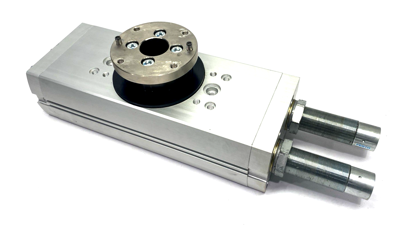 Festo DRRD-63-180-FH-Y9A Semi-Rotary Drive 63mm Size 180 Deg. Rotation 574407 - Used - Maverick Industrial Sales