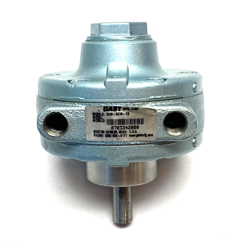 Gast 2AM-NCW-7B Clockwise Pneumatic Motor 0.95HP 7 bar 4-Vanes 3000rpm 1/4" NPT - Maverick Industrial Sales