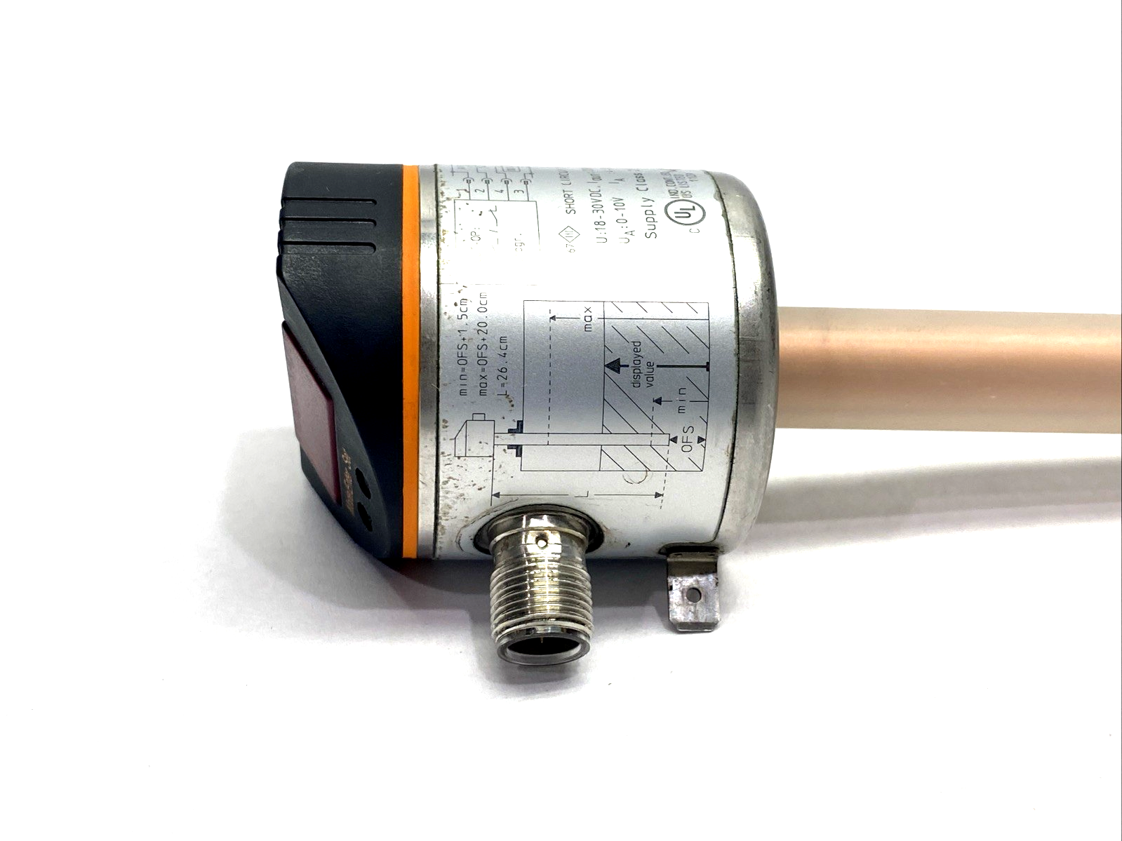 LK0264B-B-00KLPKG/US | ifm LK3122 Electronic Level Sensor M12 Male 4-Pin - For parts or not working - Maverick Industrial Sales