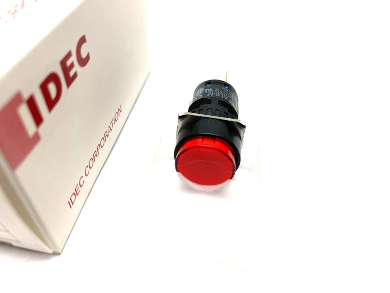 IDEC AL6M-M13-R Panel-Mount Pushbutton Illuminated Red 16mm - Maverick Industrial Sales