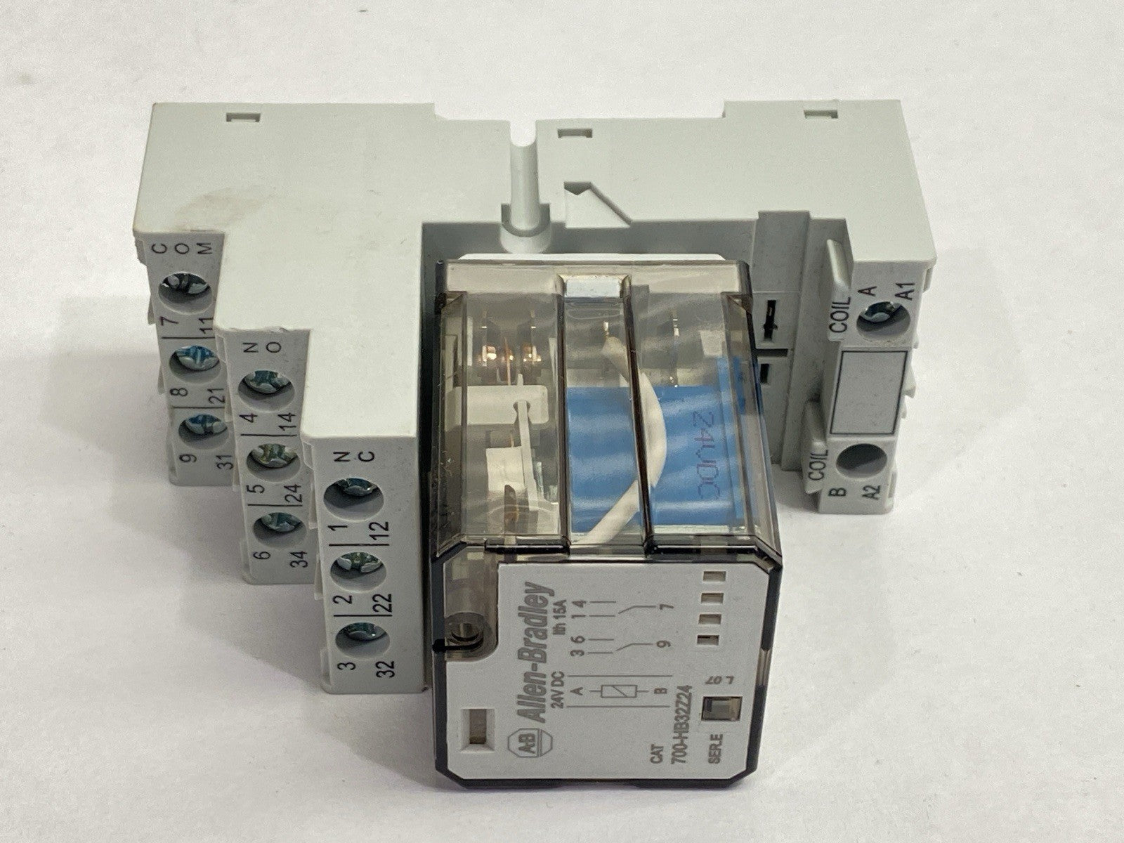 Allen Bradley 700-HB32Z24 Ser E Relay w/ 700-HN153 Ser B Relay Base - Maverick Industrial Sales