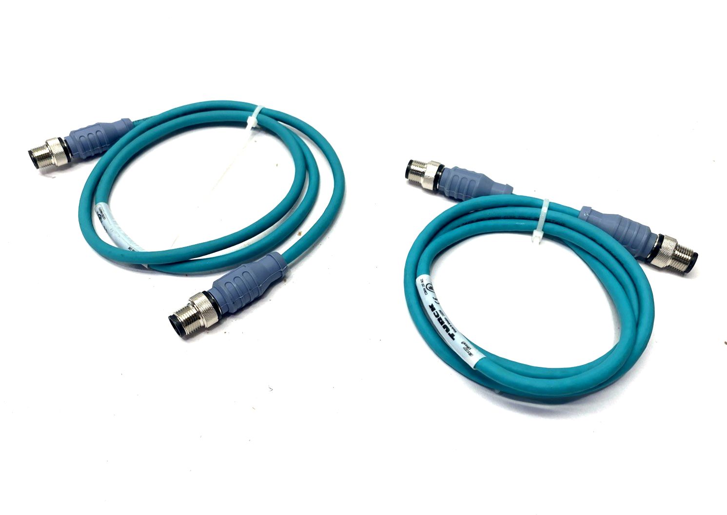 Turck RSCD RSCD 440-1M Ethernet Cordset M12 4-Pin 1m U3-00042 LOT OF 2 - Maverick Industrial Sales