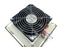 Hoffman HF0924414 nVent Side Mount Cooling Filter Fan Light Gray 24V 70CFM - Maverick Industrial Sales