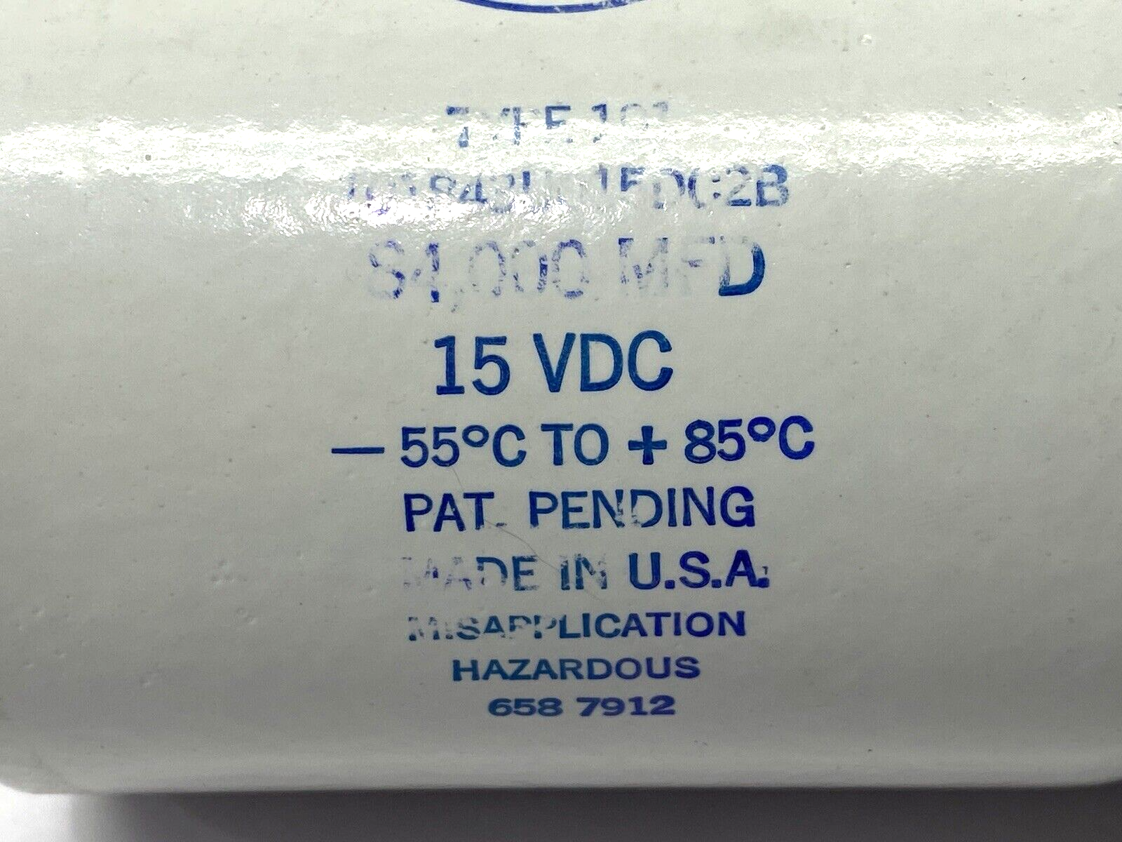 101843U015DC2B | Sangamo Aluminum Electrolytic Large Can Capacitor 15VDC - Used - Maverick Industrial Sales