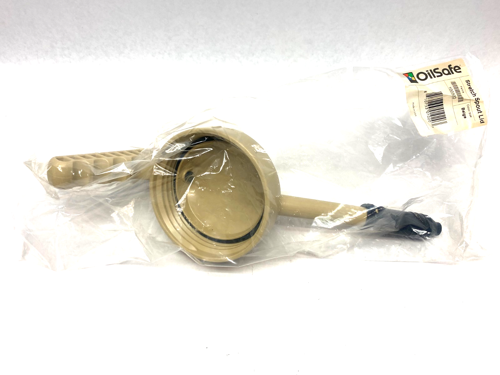 10300 | Oilsafe 100300 Stretch Spout Lid, Beige - New - Maverick Industrial Sales