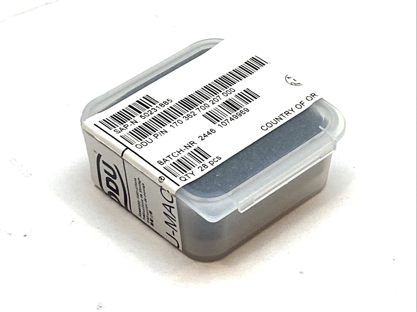 170.362.700.207.000 | ODU Springtac Socket 1.02 mm AWG 20–22 Crimp PKG OF 28 - New - Maverick Industrial Sales