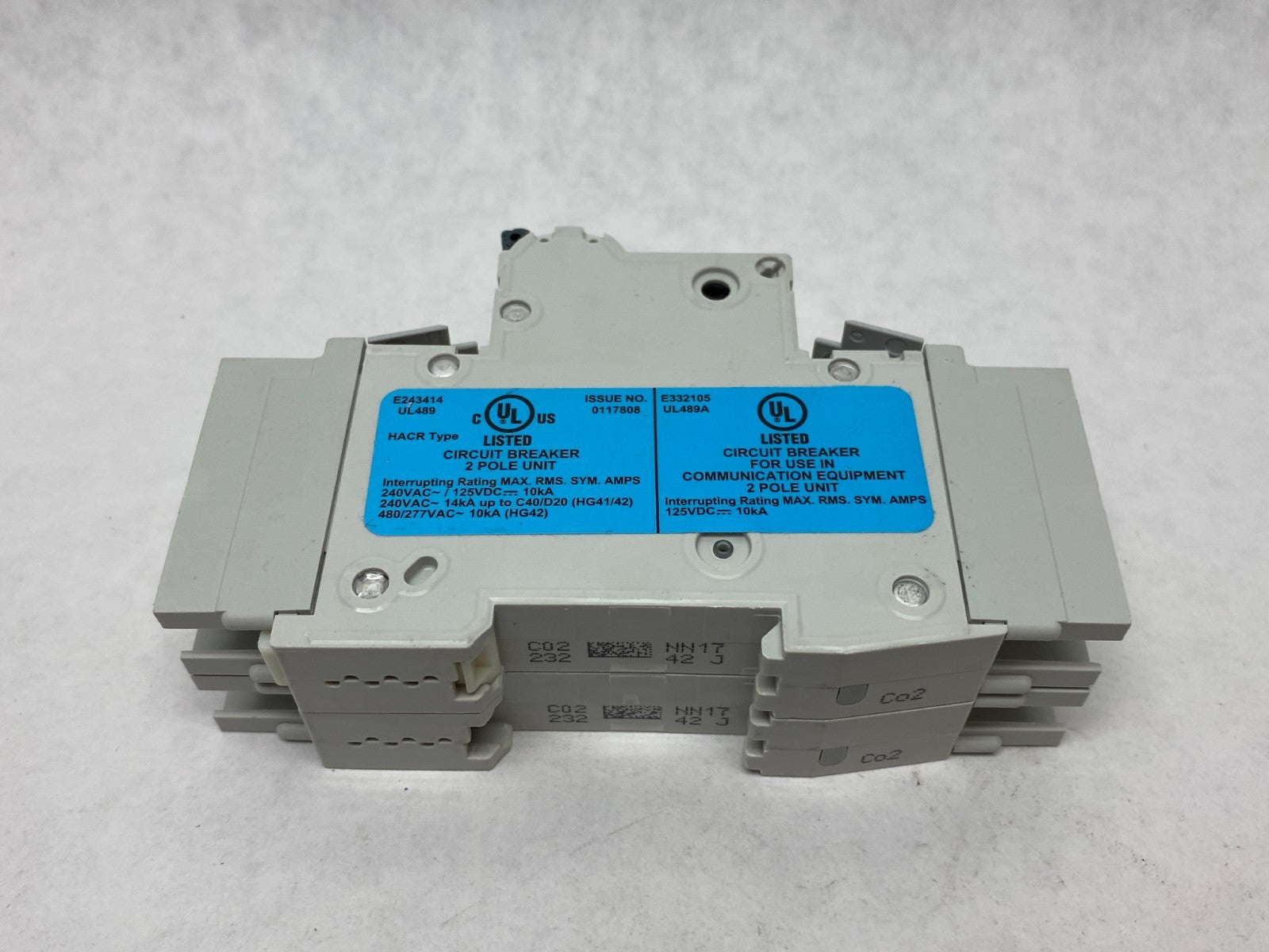 Siemens 5SJ4202-7HG42 Miniature Circuit Breaker 2-Pole - Maverick Industrial Sales