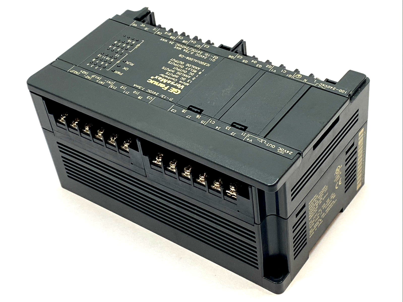 GE Fanuc IC200UAL006-CB VersaMax Micro PLC Relay Out 120VAC MISSING COVER - Maverick Industrial Sales