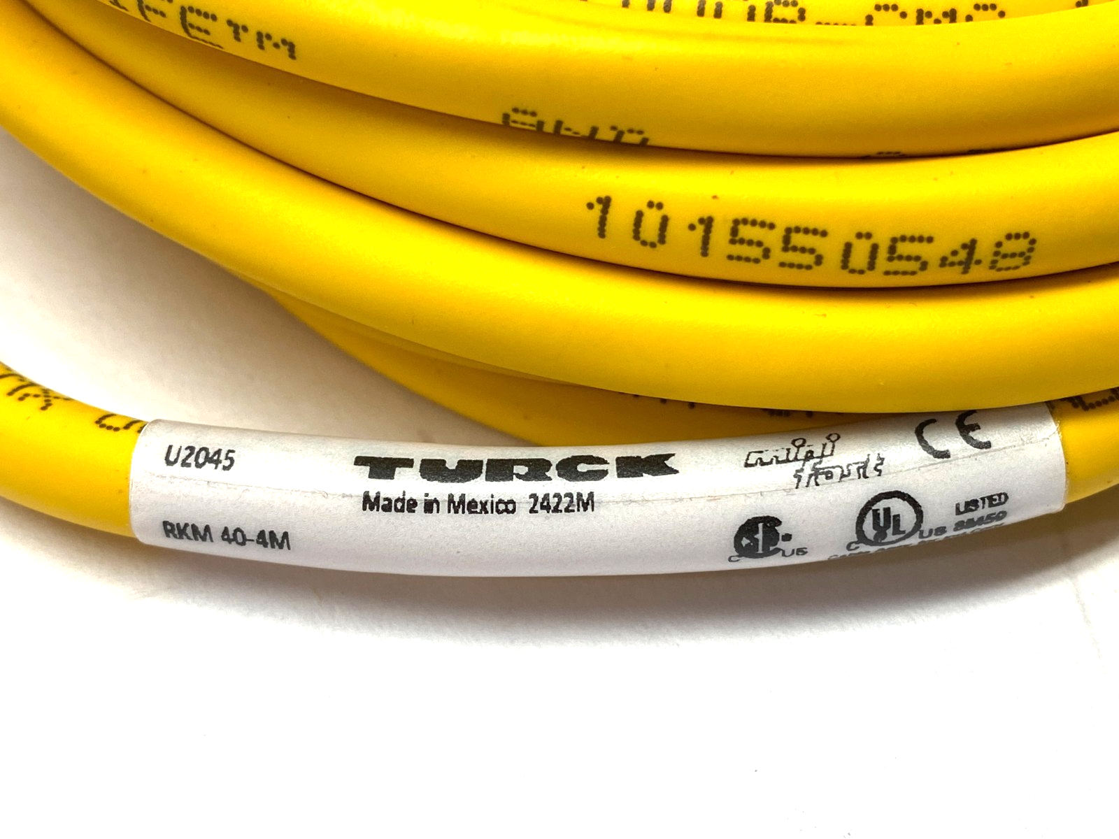 RKM 40-4M | Turck Minifast Connector Cordset 7/8"-16UN Female 4-Pin 4m U2045 - New – Open box - Maverick Industrial Sales