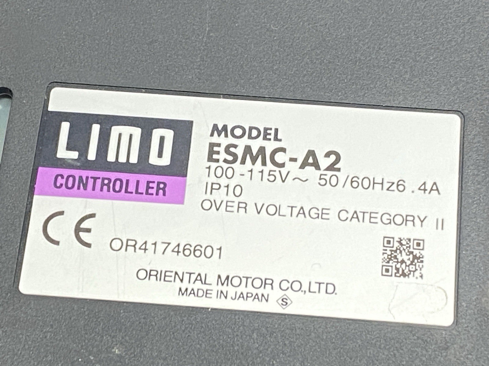 ESMC-A2 | Oriental Motor Limo Linear Motion Controller w/ Key CK1 For EZSM6D040A - Used - Maverick Industrial Sales