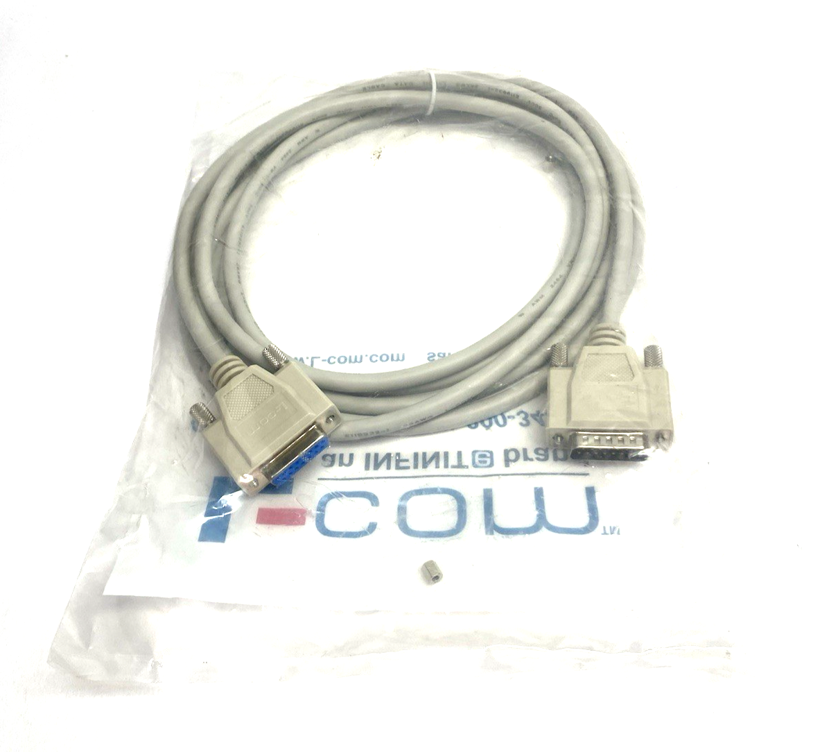 CSMN15MF-10 | L-com Deluxe Molded D-Sub Cable, DB15 Male / Female, 10.0 ft - New - Maverick Industrial Sales