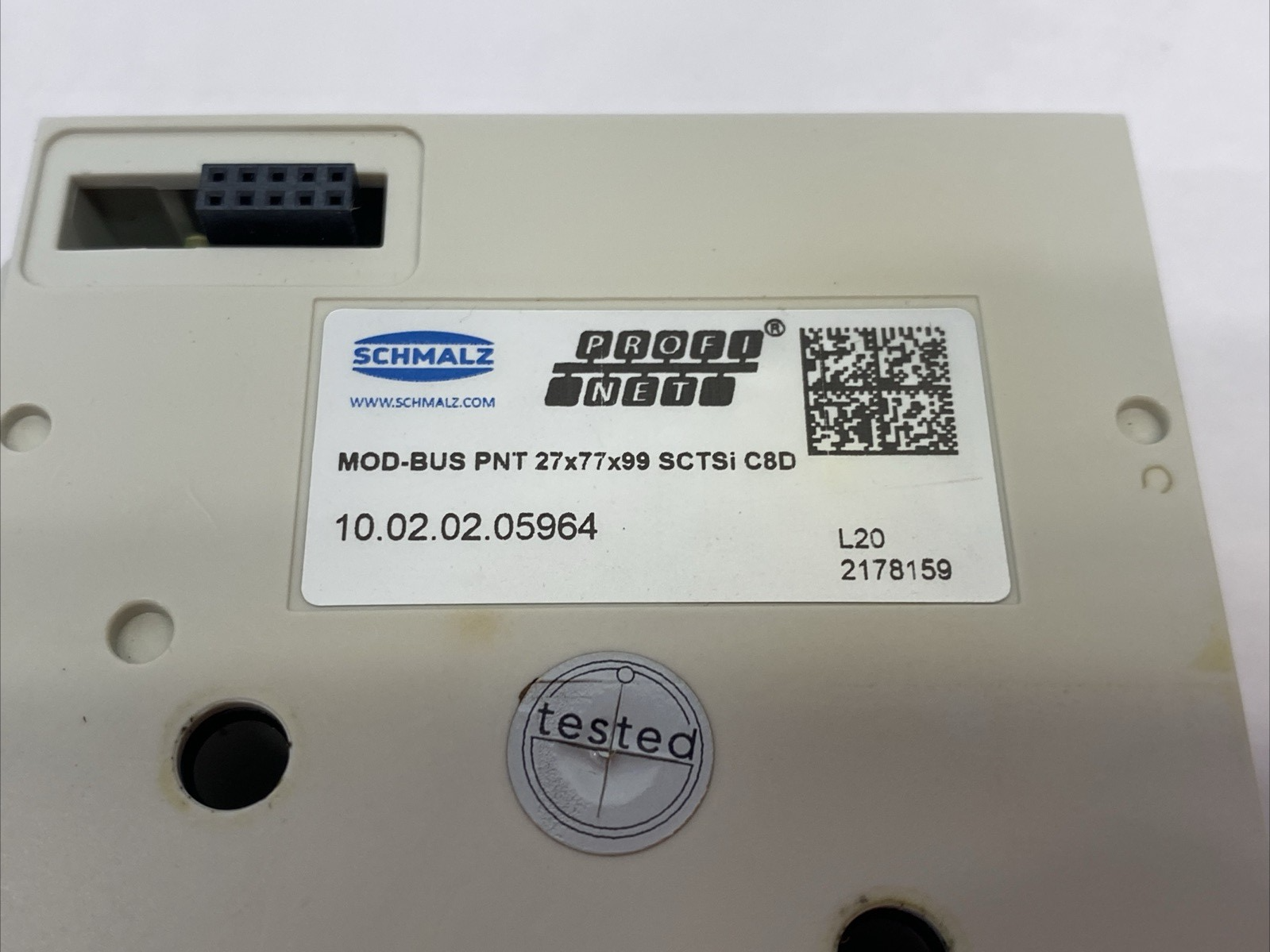 10.02.02.05964 | Schmalz PROFINET Interface Module MOD-BUS PNT 27x77x99 SCTSi C8D - Used - Maverick Industrial Sales