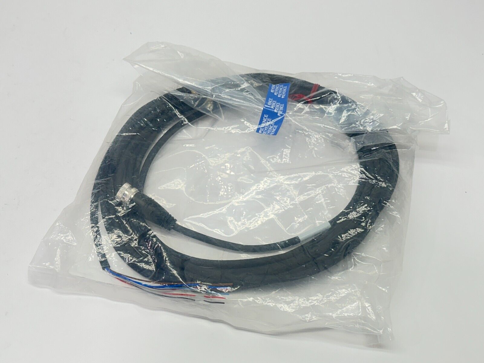 Keyence GS-P8C5 M12 Connector Type Extension Cable Standard Type 8-Pin 5m - Maverick Industrial Sales