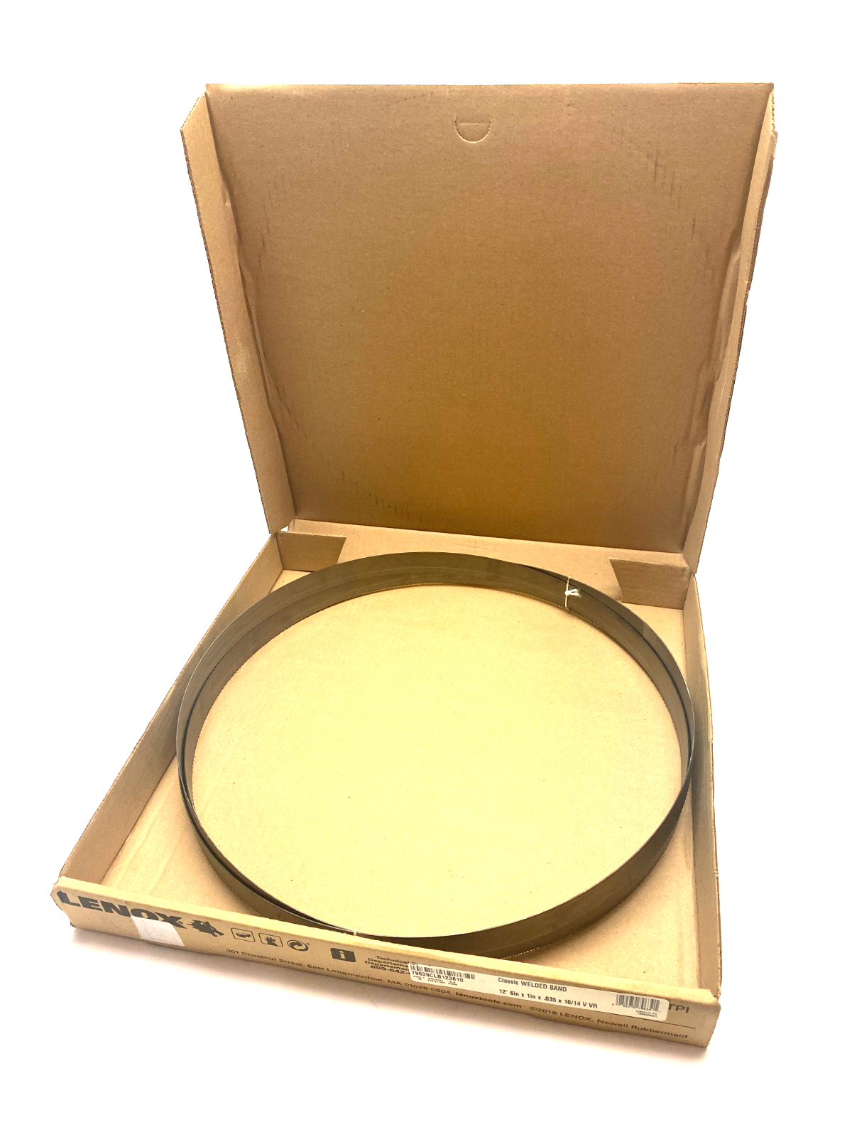 Lenox 79639CLB123810 Welded Bandsaw Blade: 12' 6 Long x 1" Wide x 10 to 14 TPI - New – Open box - Maverick Industrial Sales