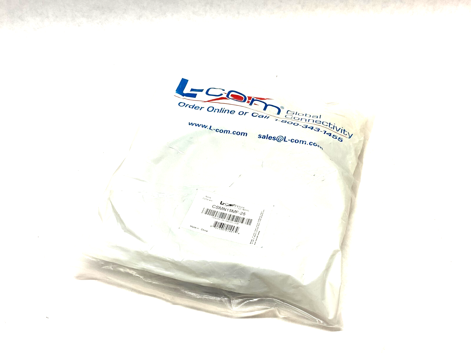 L-Com CSMN15MF-25 D-Sub Cable Assembly Male to Female - Maverick Industrial Sales