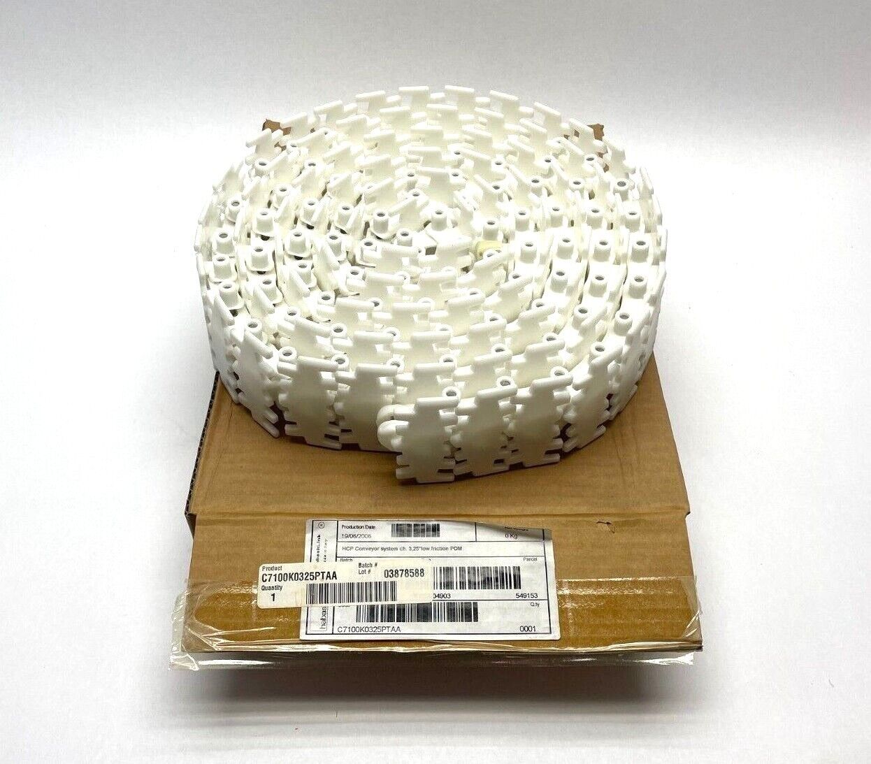 Habasit C7100K0325PTAA Flexi 7100K Conveyor Chain, 3.25", X85, 10-Feet - Maverick Industrial Sales