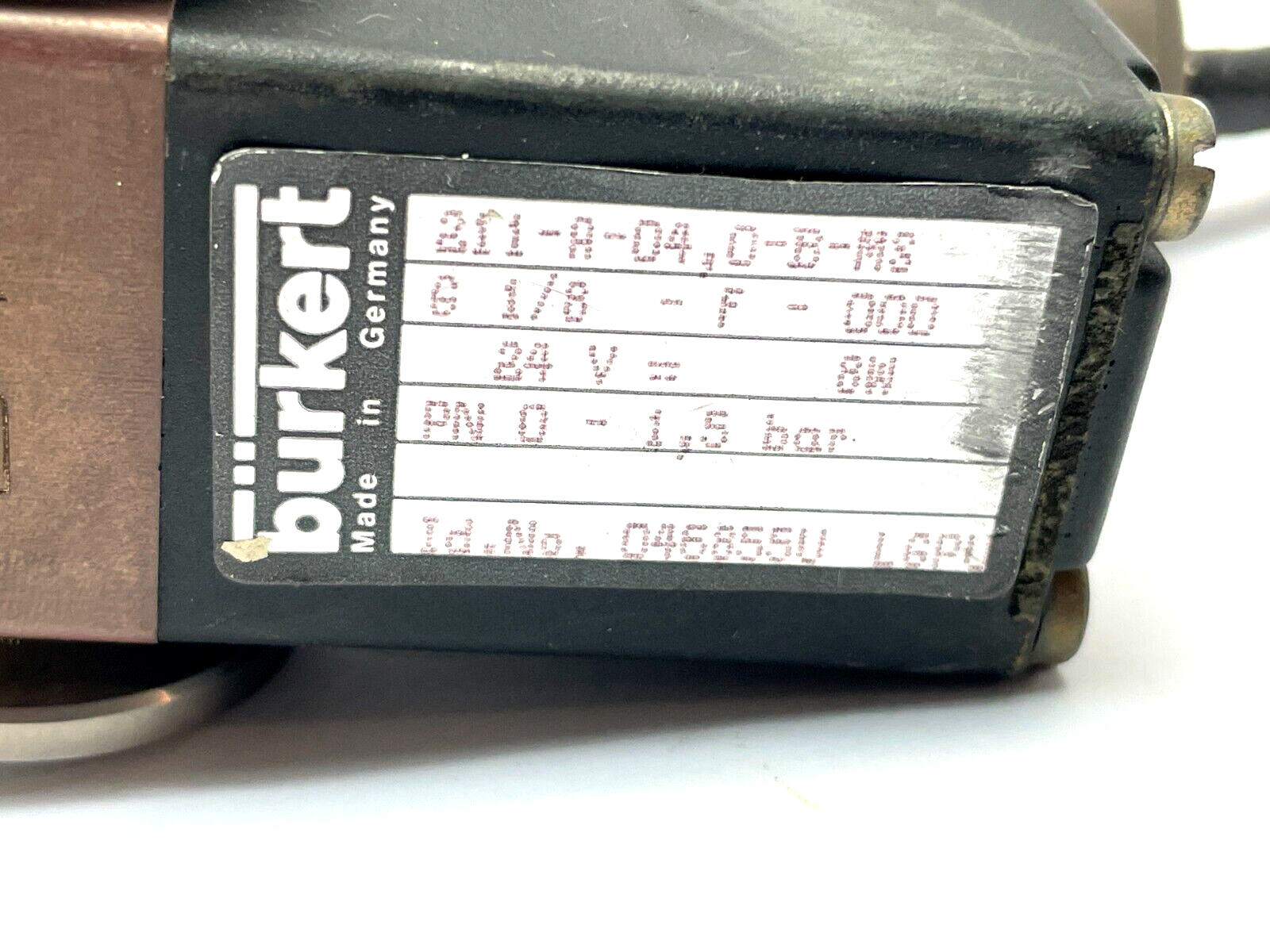 Burkert 211-A-04,0-B-MS Fluid Control Solenoid Valve - Maverick Industrial Sales