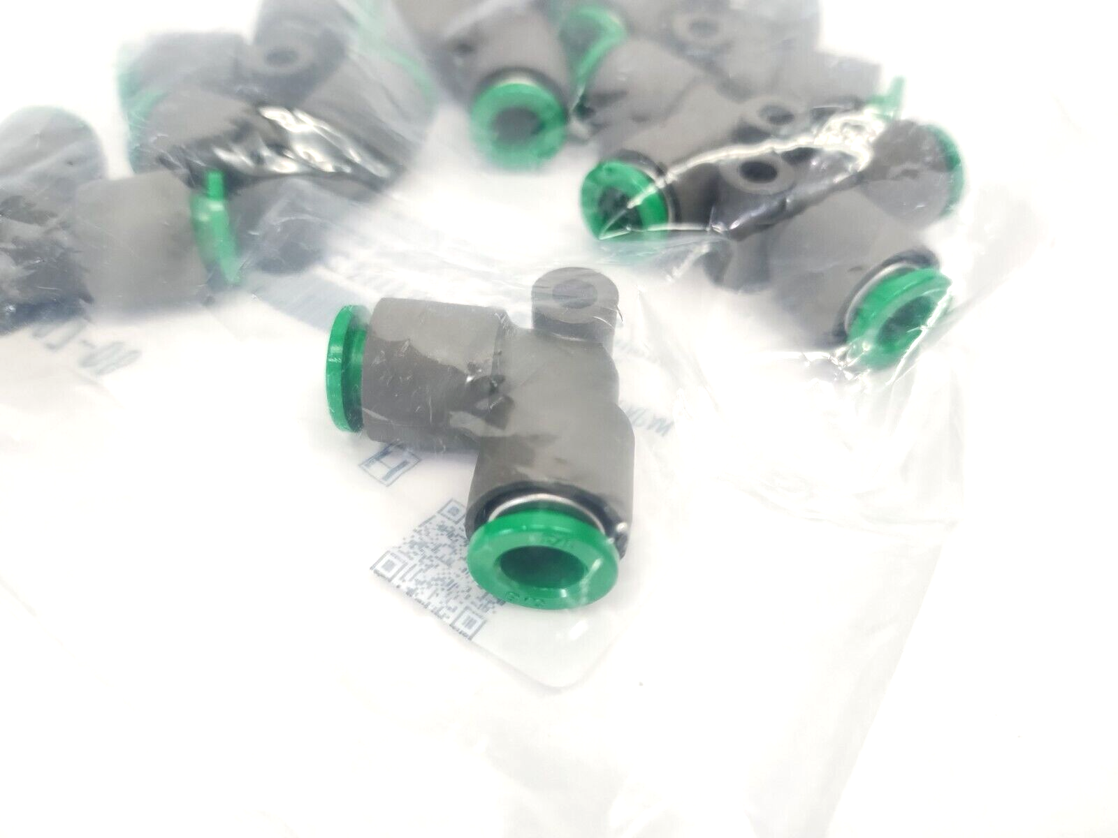 SMC KRL07-00 Flame Resistant One-Touch Pneumatic Elbow Fitting 1/4" Tube 10-PK - Maverick Industrial Sales