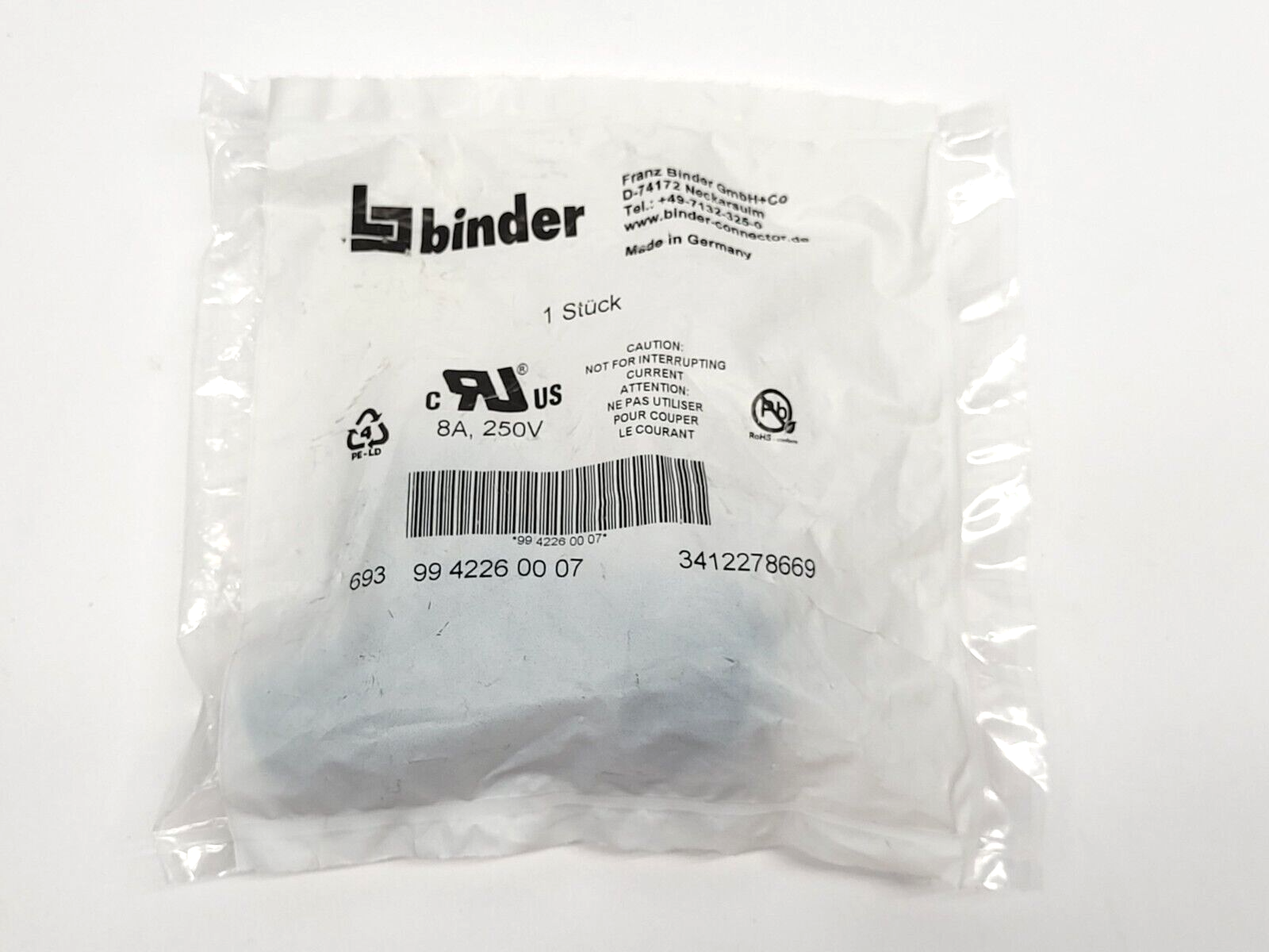 99 4226 00 07, 693 | Binder 99 4226 00 07 Circular Connector 693 - New - Maverick Industrial Sales