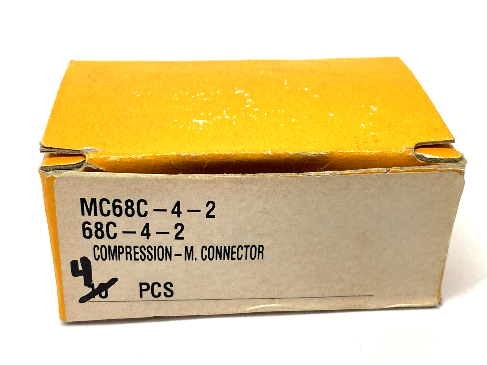 Parker 68C-4-2 Brass Compression Fitting 1/8" Male NPT x 1/4" Compression 4-PK - Maverick Industrial Sales