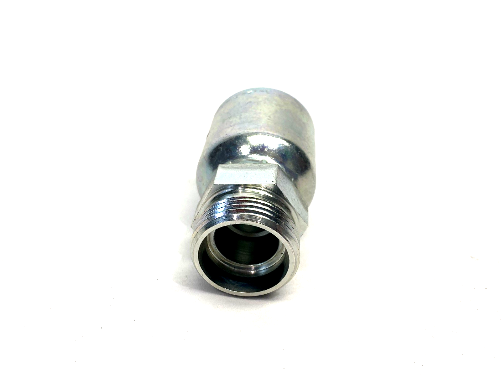 Parker 1D043-22-12 Crimp Style Hydraulic Hose Fitting 3/4" Hose ID, M30x2.0 - Maverick Industrial Sales