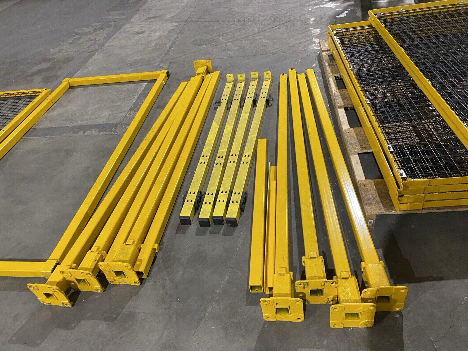 AGS Automation Guarding Systems Lot of 6 Panels and Posts - Maverick Industrial Sales
