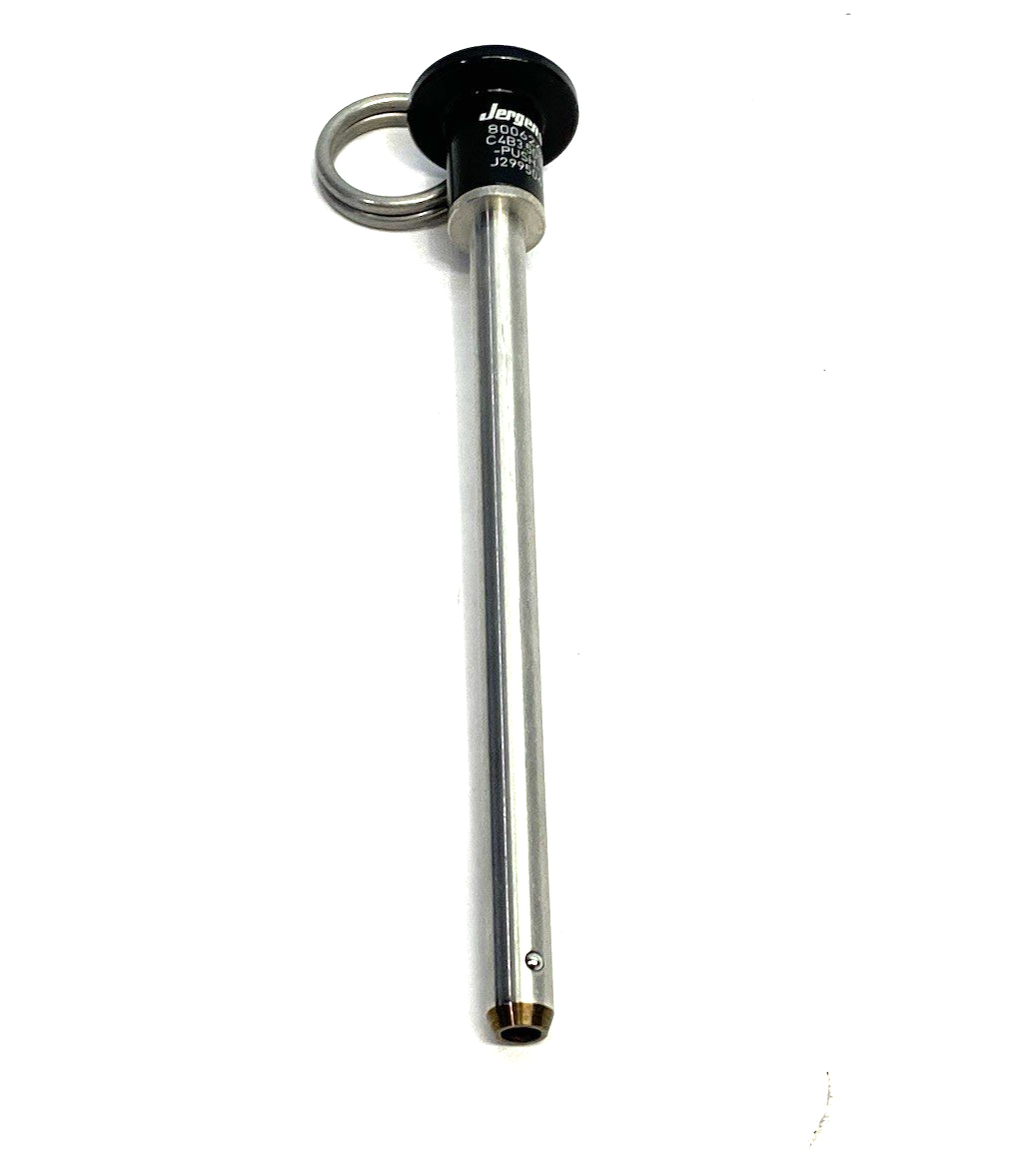 800626 | Jergens Button Handle Quick Release Pin 1/4 X 3.50 SS - New – Open box - Maverick Industrial Sales
