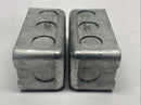 Steel City 58361-1/2 Single Gang Utility Box 4" x 2-1/8" x 1-7/8" LOT OF 2 - Maverick Industrial Sales