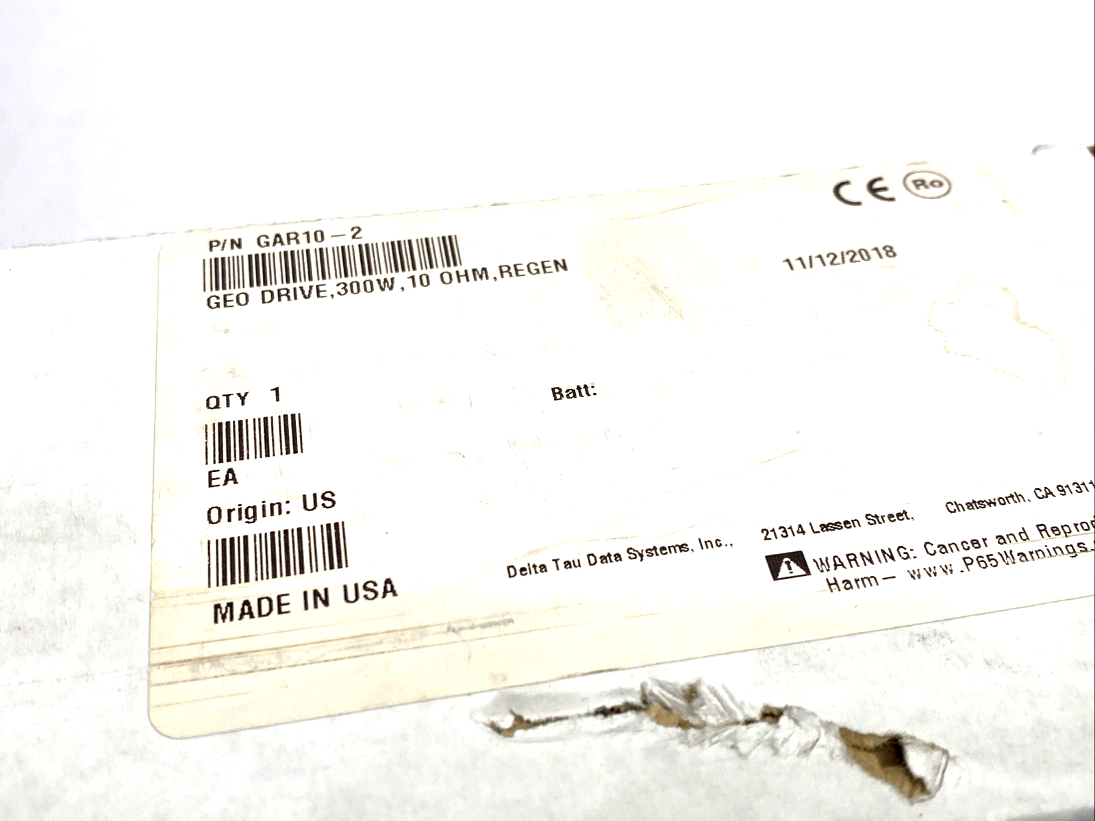 Delta Tau GAR10-2 10 Ohm 300W GAR10 - New – Open box - Maverick Industrial Sales