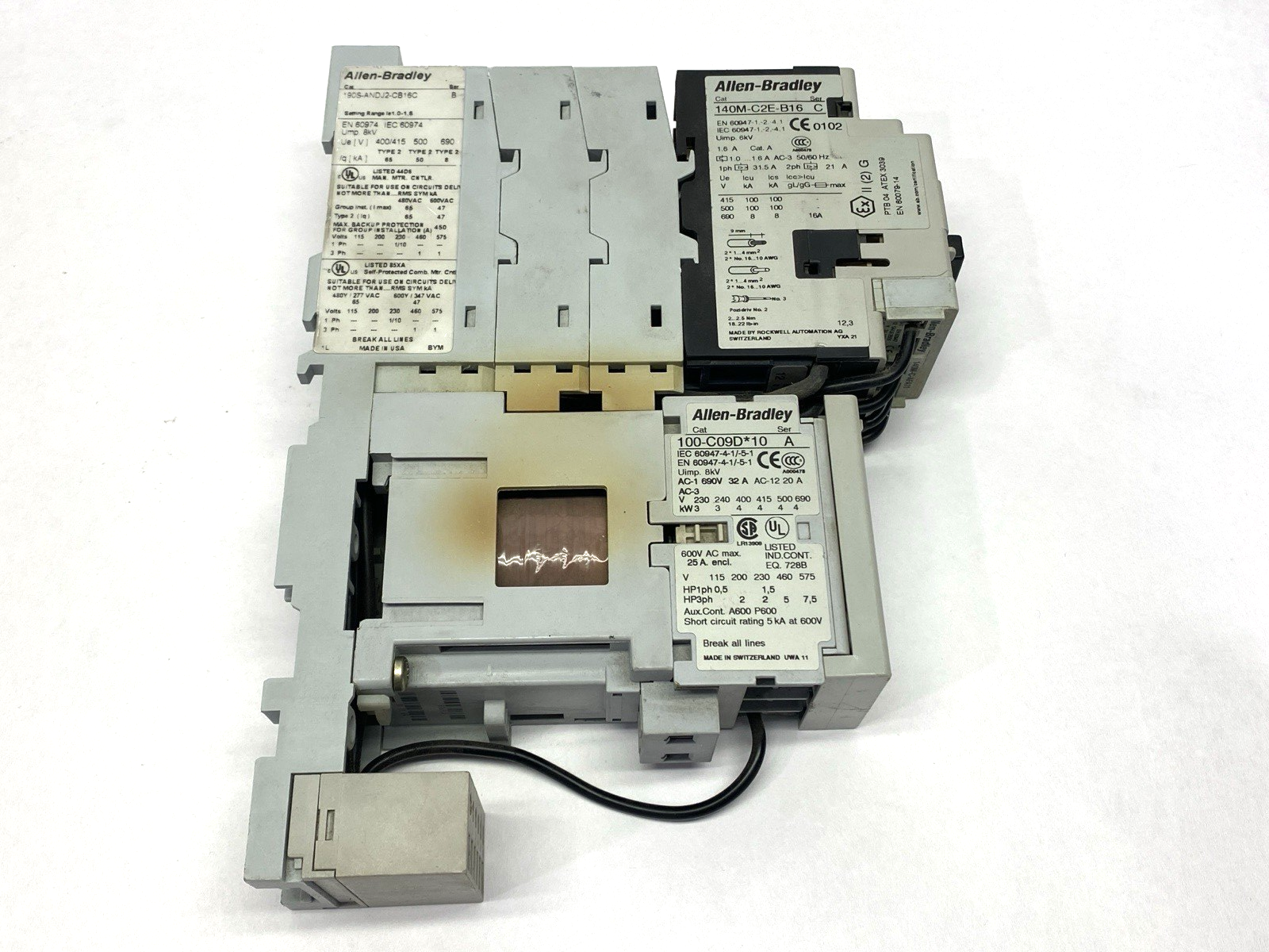 Allen Bradley 190S-ANDJ2-CB16C Ser. B Compact Starter NO DIN RAIL CLIP - Maverick Industrial Sales