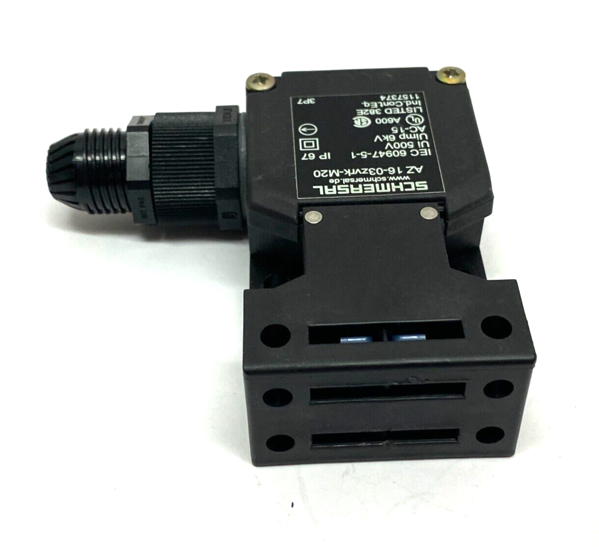 Schmersal AZ16-03zvrk-M20 Safety Interlock Switch Keyed Glass Fibre RIGHT EXIT - Maverick Industrial Sales