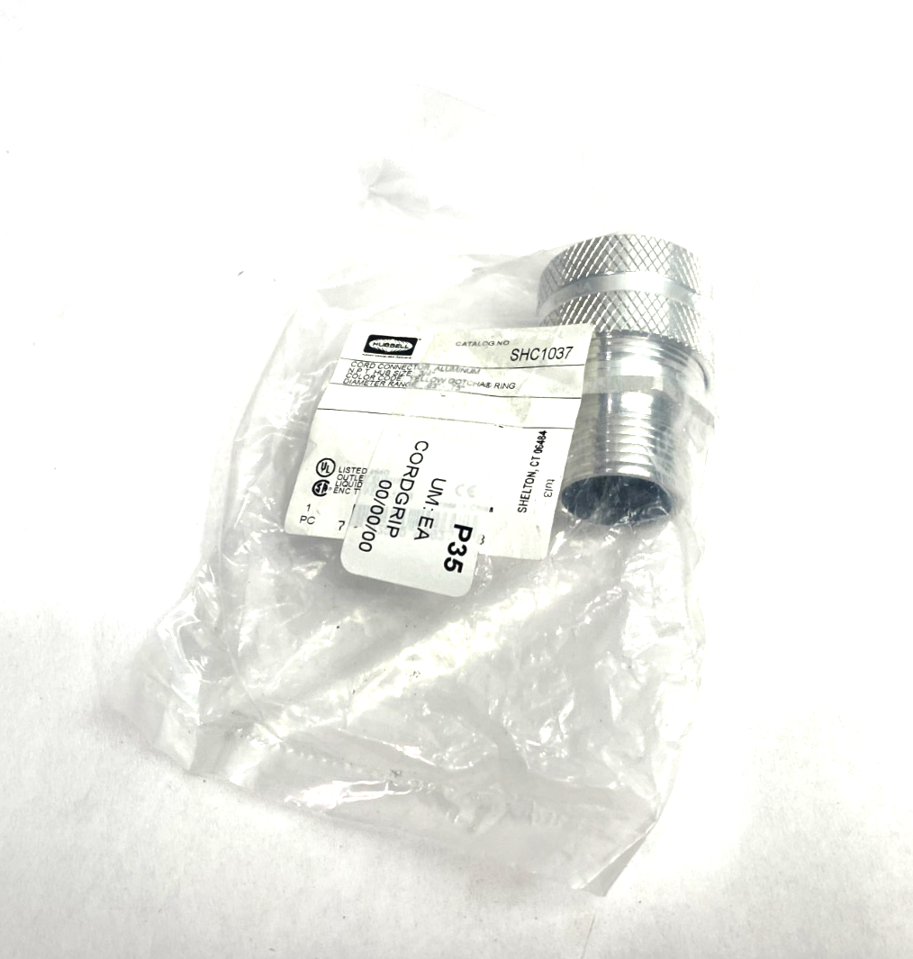 Hubbell SHC1037 Kellems Aluminum Cable Grip Connector 3/4" Male Straight - Maverick Industrial Sales