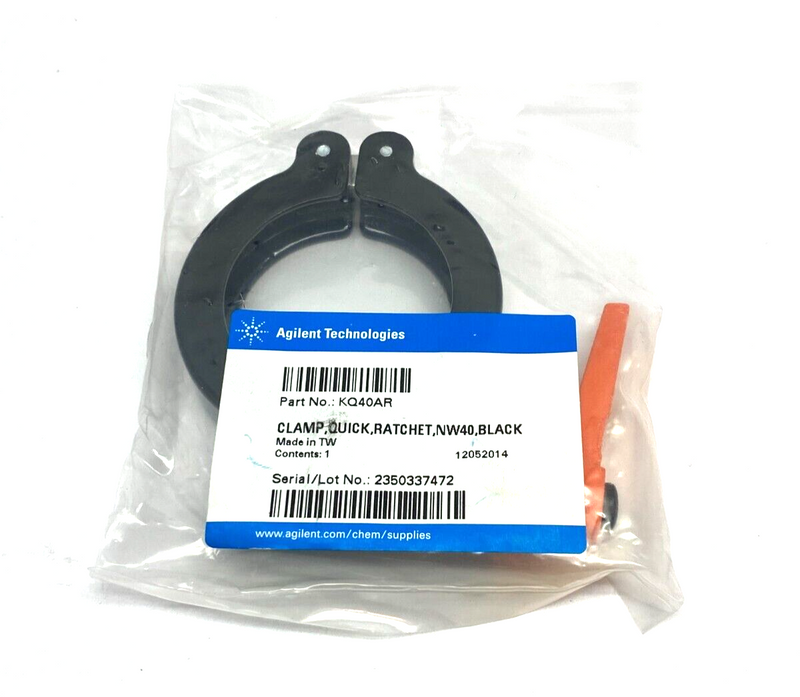 Agilent Technologies KQ40AR Ratchet Quick Clamp NW40 Black Finish - Maverick Industrial Sales