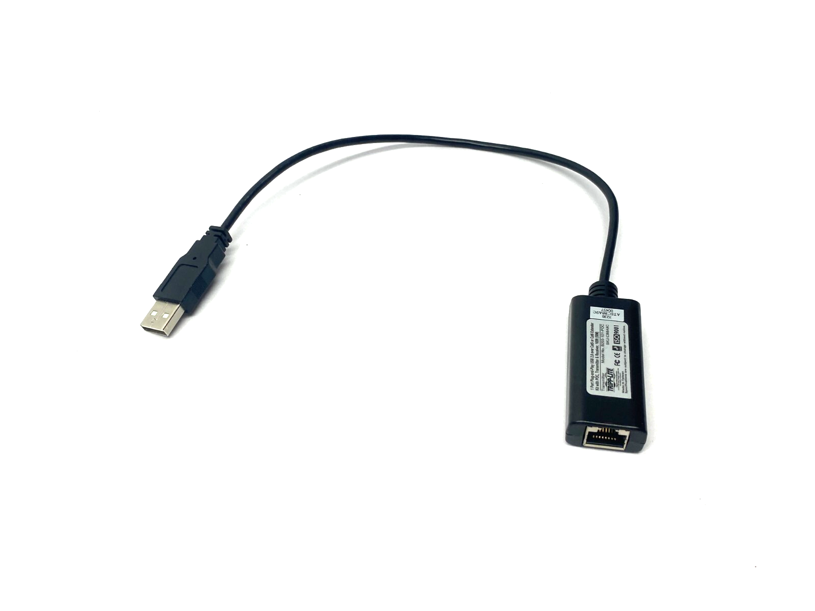 Tripp Lite B203-101-POC 1-Port Plug-and-Play USB 2.0 over Cat5e or Cat6 Extender - New – Open box - Maverick Industrial Sales