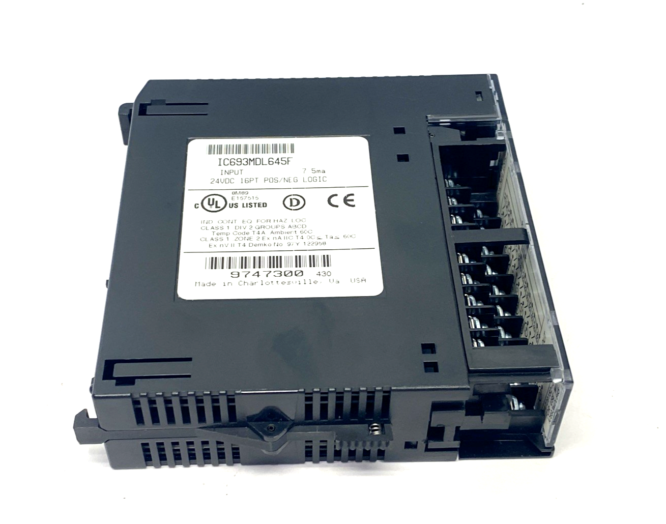 IC693MDL645F | GE Fanuc Input Module 24VDC Pos/Neg Logic 16PT - Used - Maverick Industrial Sales