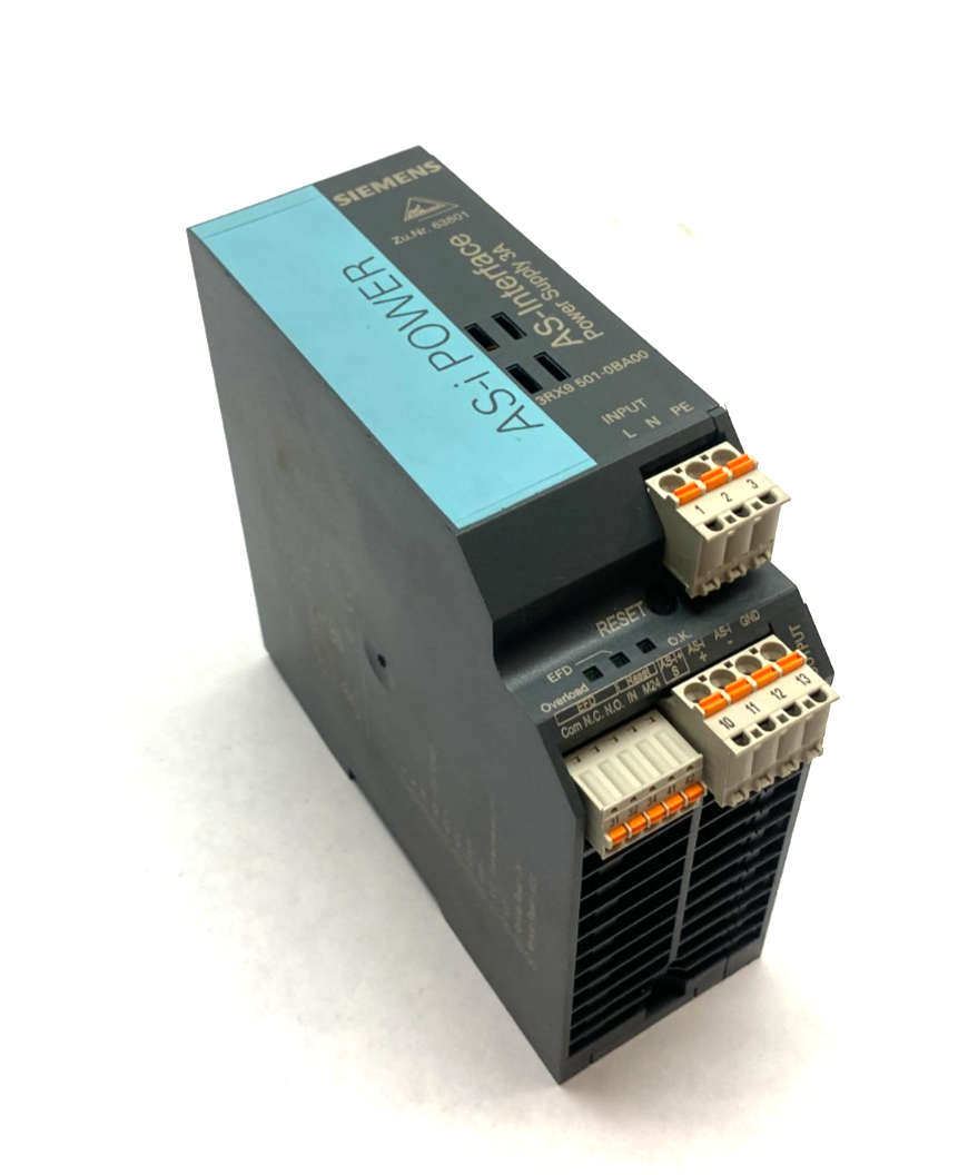 Siemens 3RX9501-0BA00 AS-i Power Supply Unit, AS-Interface 3A - Maverick Industrial Sales