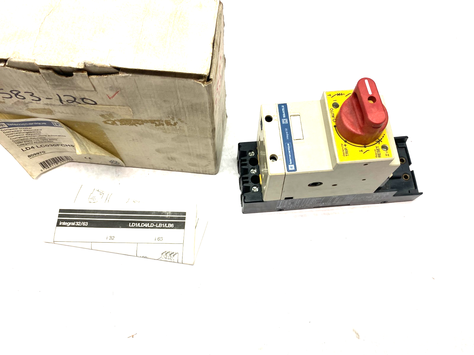 Square D Telemecanique LD4 LC030FCH51 Integral DOL Contactor Breaker 809970 - Maverick Industrial Sales