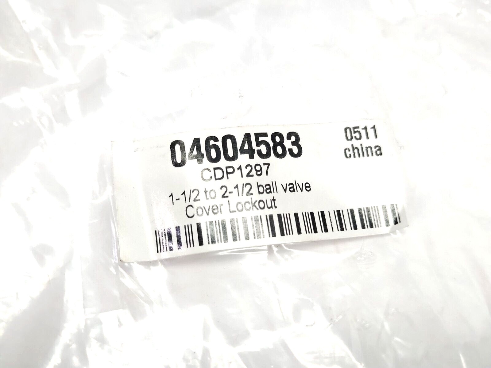 NMC CDP1297 1-1/2" - 2-1/2" Ball Valve Lockout Tagout Cover 04604583 - New – Open box - Maverick Industrial Sales